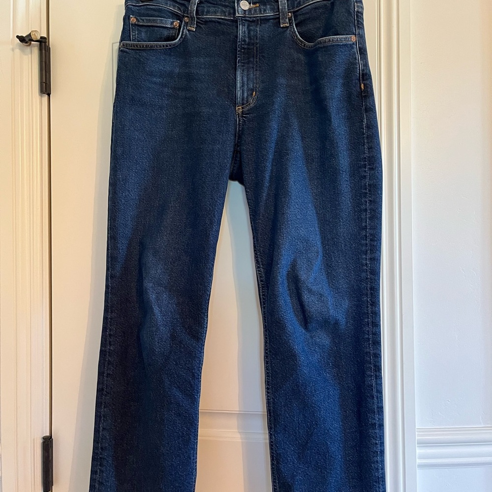 Agolde Dark Indigo Kye Straight Jeans 29
